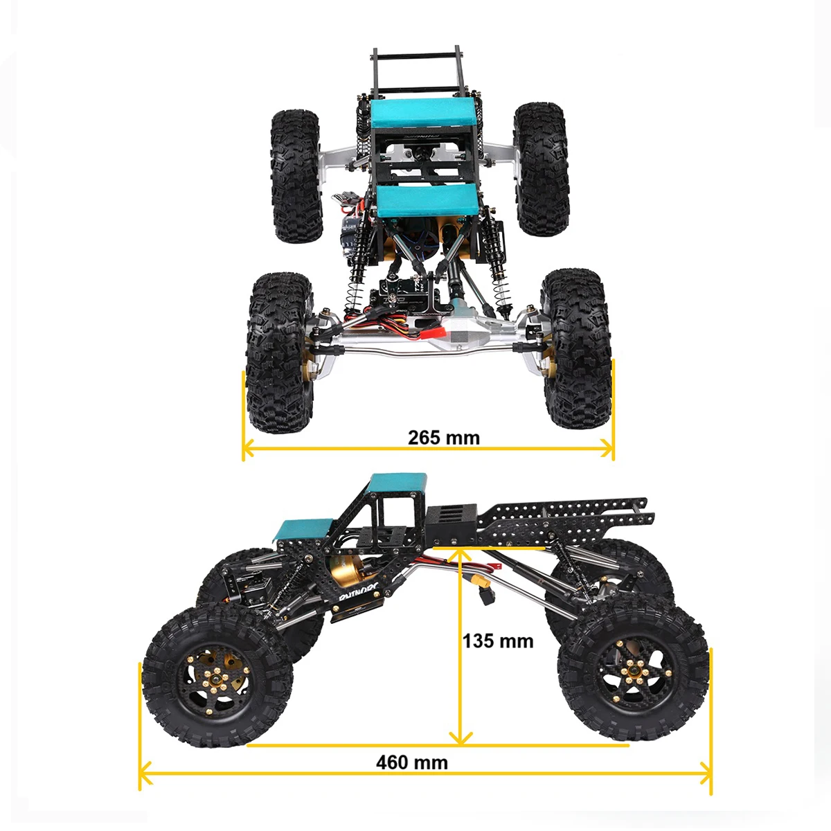 RhinoRC YUE LCG RTR1.9S Crawler Car con T70 Servo rhinesc 40A S12 Outrunner Motor Combo per Crawler RTR 1/10 Off-Road Car