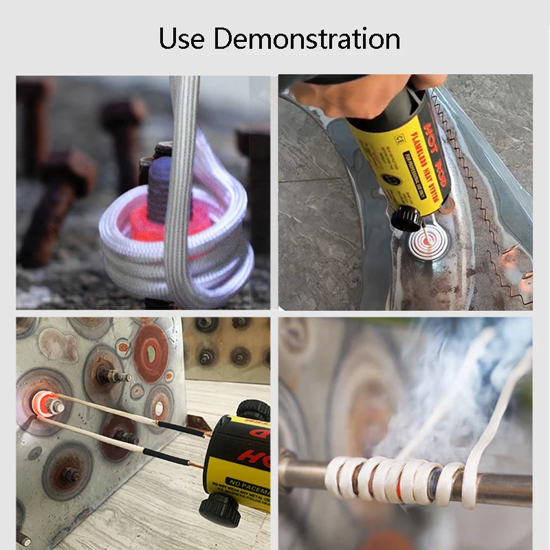 Electromagnetic Induction Heater Kit 110V 220V Automotive 1100W Flameless Heat Induction Heating Machine 12 Coils Car Repair Too