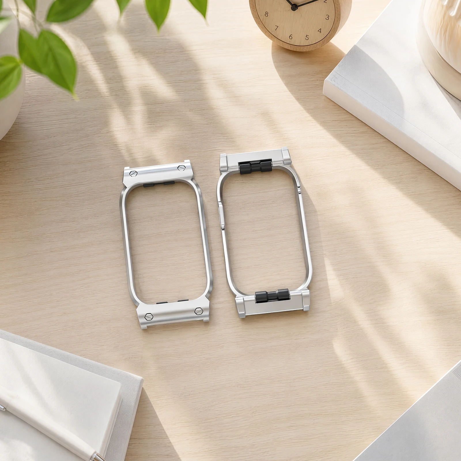 for Cirqa Metal Watch Bezel Cover Frame 20mm Slim Case Bumper Protector Silver Black