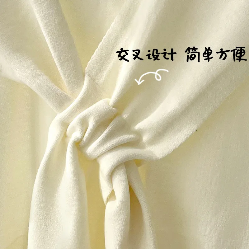 Korean Knitted Shawl Women's Autumn and Winter Air Conditioning Room Cross Fashion Outfit Versatile Solid Color Scarf - view 2