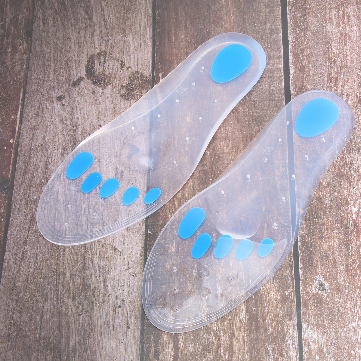 

Massage Insoles Silicone Shockproof Foot Care Shoe Pads Sports Cushions Arch Support 44-46 Durable For Athletic
