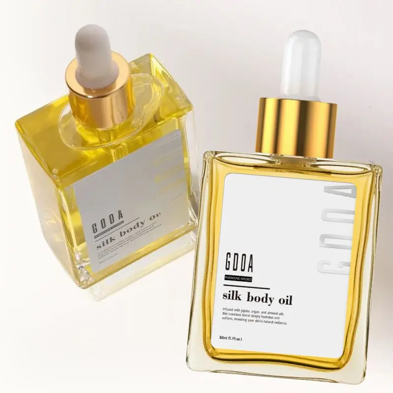 Tief feuchtigkeitsspendendes Seiden-Körperöl, natürliches Seidenprotein, erhellt den Hautton, reduziert Stumpfheit, schwächtde Mängel, Hautpflege-Seiden-Körperöl