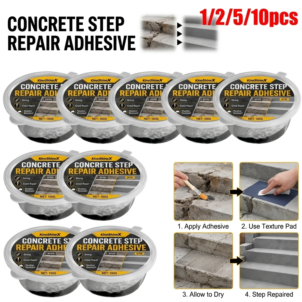 100g Step Repair Adhesive Cement Floor Repair Agent Strong Weather Resistant Waterproof Concrete for Crack Damage