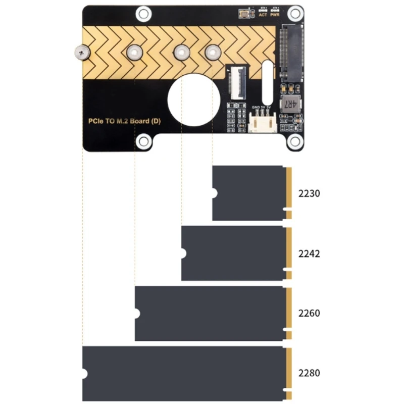 PCIe to M.2 NVMe SSD Adapter Board Expansion Board PCIE to M.2 NVMe 2242-2230 PCIe Gen2 Gen3 Expansion Board