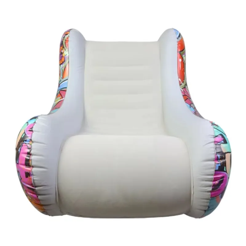 

Inflatable sofa with armrests, living room chair soft chair with backrest, convenient, practical and durable