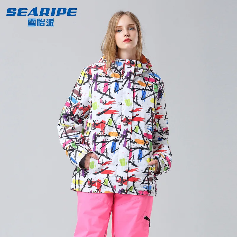 Veste de ski en polaire imperméable pour femmes, manteau de neige, coupe-vent de montagne, tenues féminines à capuche, snowboard, chaud, hiver
