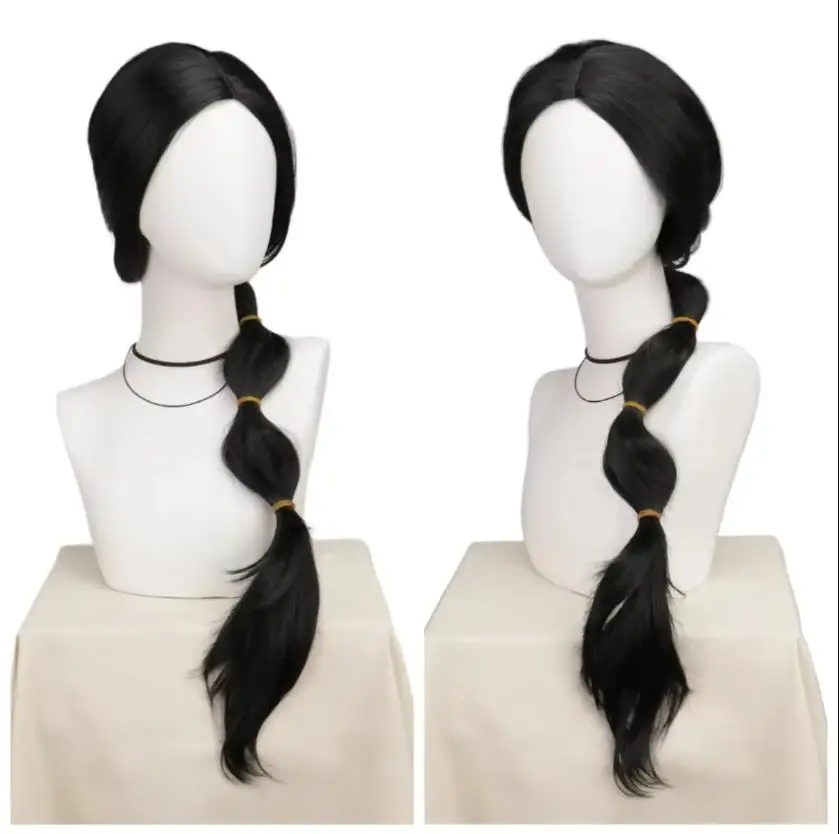 

Aladdin and the magic lamp Princess Jasmine Synthetic wig Black Long braided hair wig Role Play costumes wig Halloween Women
