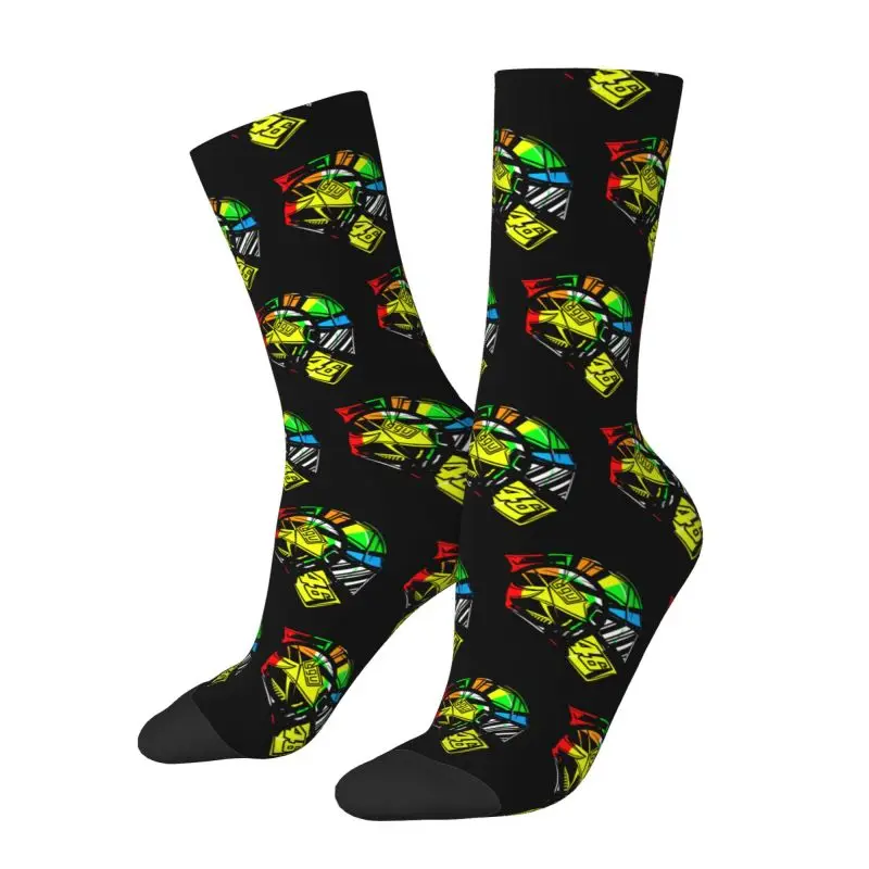 Neuheit Herren Rossi Kleid Socken Unisex Atmungsaktiv warme 3D-Druck Crew Socken