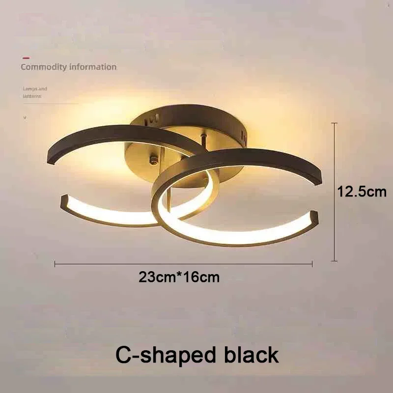 Moderne LED-plafondverlichting Ganglicht Huisverlichting Led Opbouw voor Slaapkamer Woonkamer Ganglicht 3-kleuren