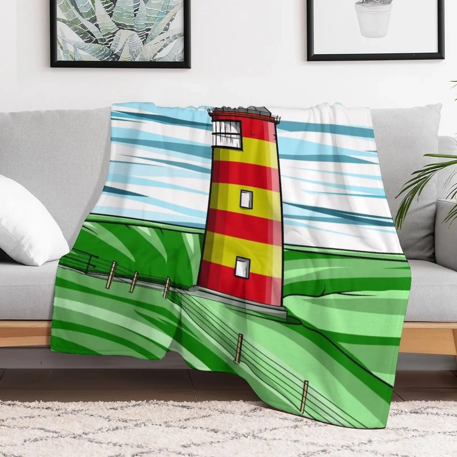 Pilsum Lighthouse Pilsumer Leuchtturm Germany Throw Blanket Bed covers manga warm winter Blankets