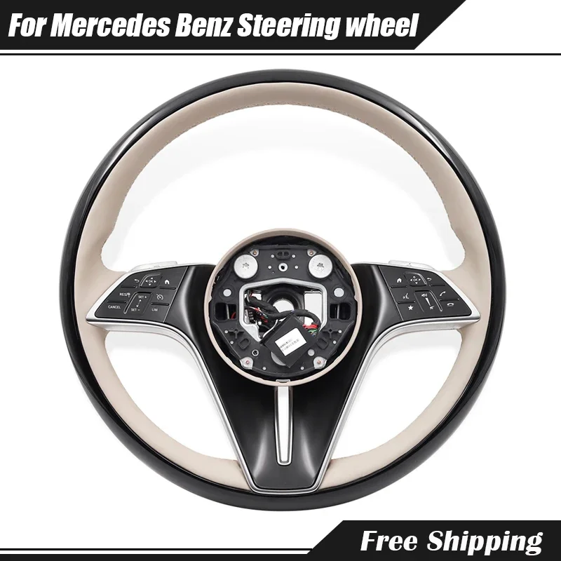 Car Peach wood Steering Wheel For Mercedes Benz Maybach Class CLS GLS GLK C63 E63 ACE SGV W212 W205 W204 W213 Car Accessories