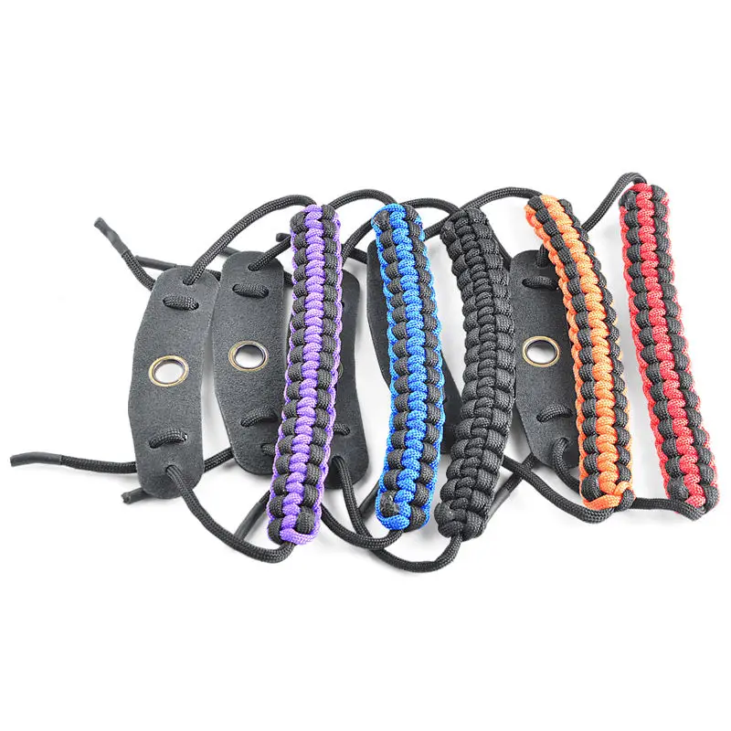 

Archery Color Bow Wrist Rope Adjustable Braided Parachute Cord Strap Bow Sling for Compound Bow stabilizer Wrist Rope