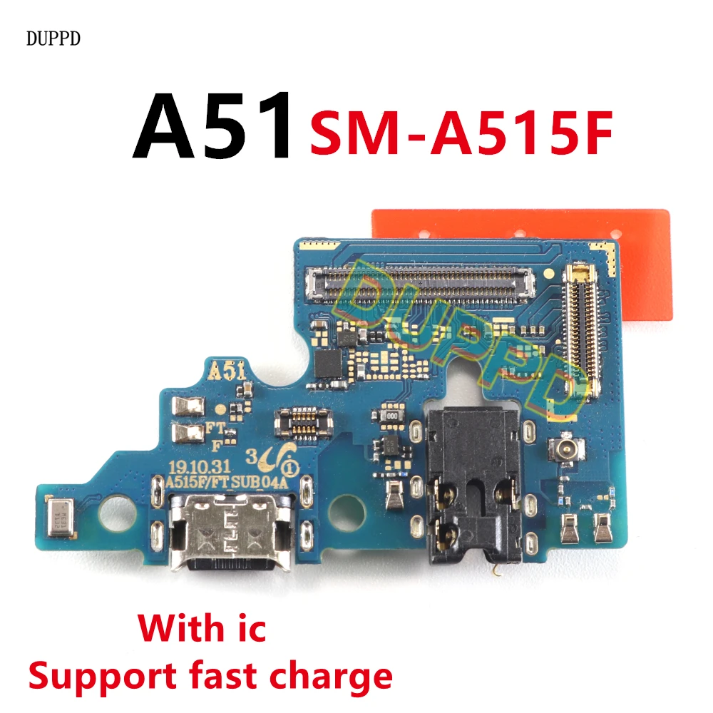 USB Type-C 2.0 Charger Charging Port For Samsung A51 A515F A515 Dock Connector Microphone Board 15W