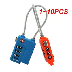 1~10PCS Digit Password Lock TSA Steel Wire Lock Customs Code Lock for Travel Suitcase Luggage