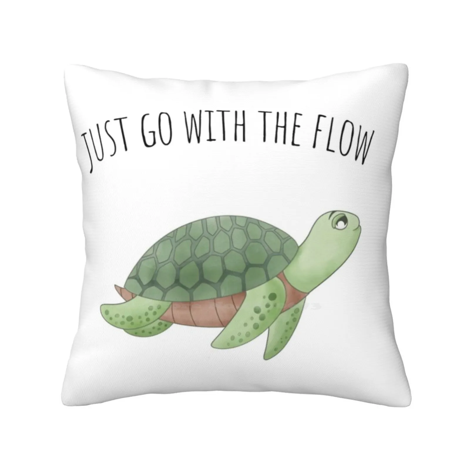 

Just Go With The Flow Soft Comfortable Pillowcase Just Go With The Flow Turtle John Strelecky Das Cafe Am Rande Der Welt The