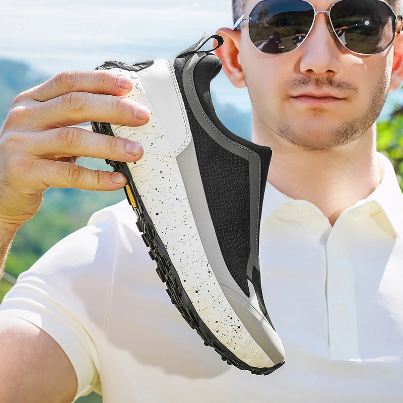 

men's loafersNon-slip durable outdoor shoes, patterned outsole, stable on complex terrain