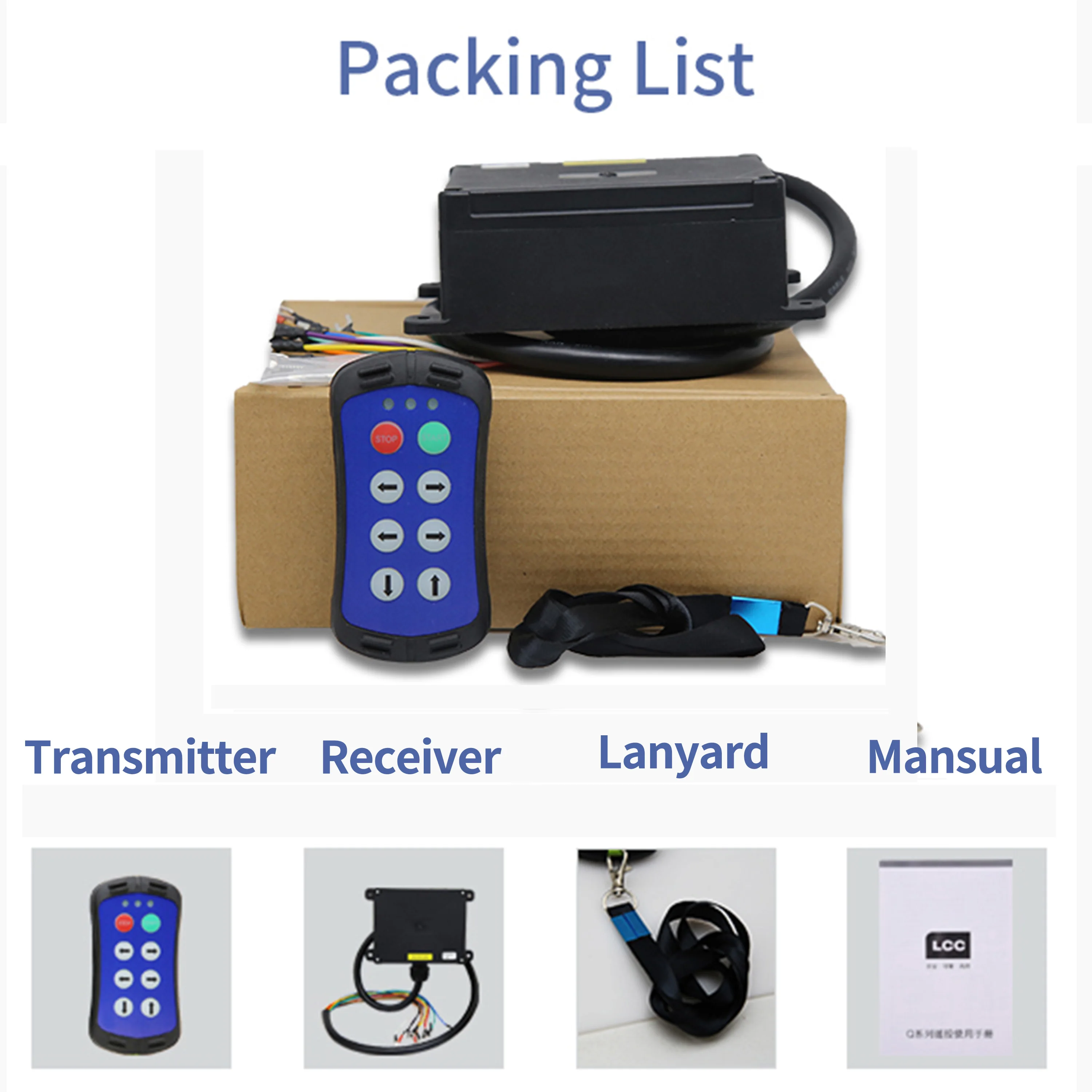 A600 DC10-30V 6 Channel Button Dump Trailer Remote Truck Ramp Winch Radio Industrial Wireless Crane Remote Control