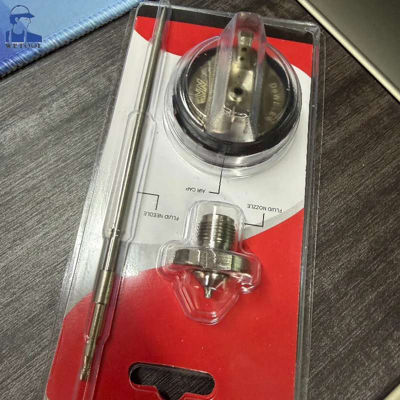 C+ and B+ accessories for water-based air filtration spray guns, DVI spray guns and 600 ml 1.2/1.3/1.4 mm cup nozzles.