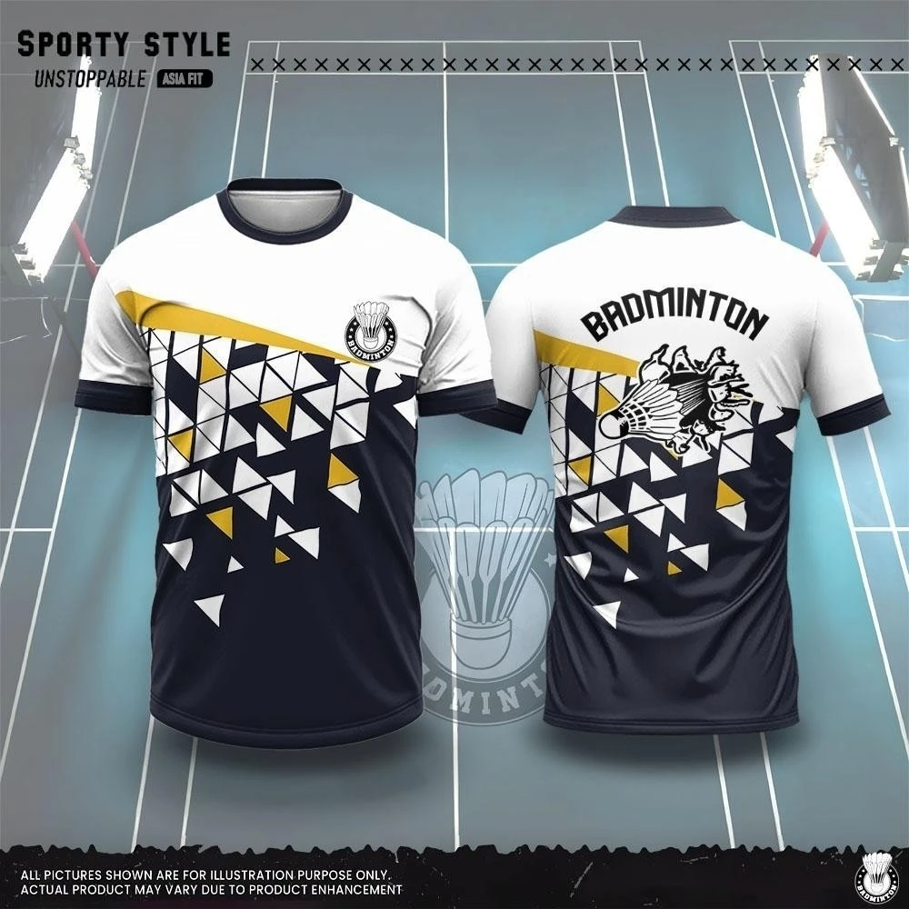 Men's Clothing Fashion 3D Printing Badminton T Shirt Summer Breathable Short Sleeve Men's T-Shirt Sports Loose O-Neck Gym Tops - view 2