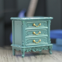 1PC Dollhouse Miniature Simulation Bedroom Bedside Table Model DIY Accessories Doll House Decor