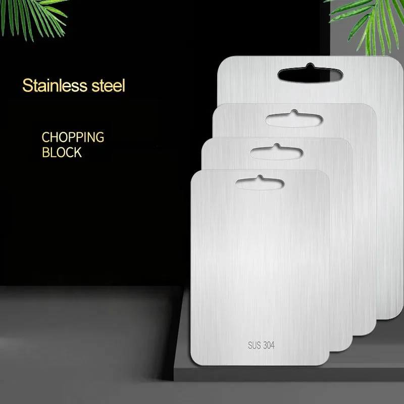 304 Stainless Steel Cutting Board, Vegetable Chopping Board & Cutting Boards for Meat, Cheese|Antimicrobic, Mildewproof