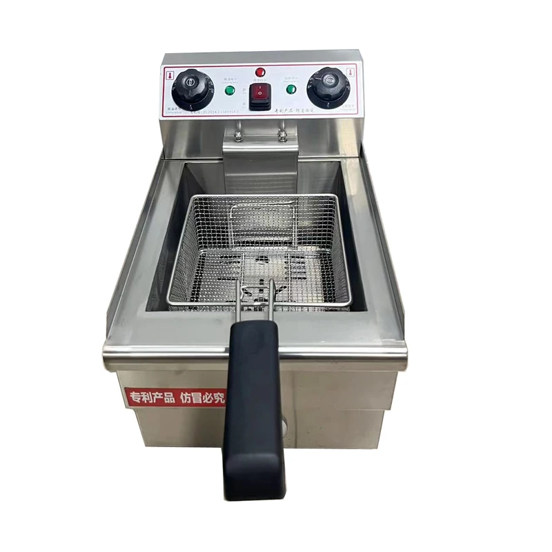 Commercial Electric Fryer Deep Frying Pan Fried Machine Fried Chicken Fryer Snack Stall Equipment