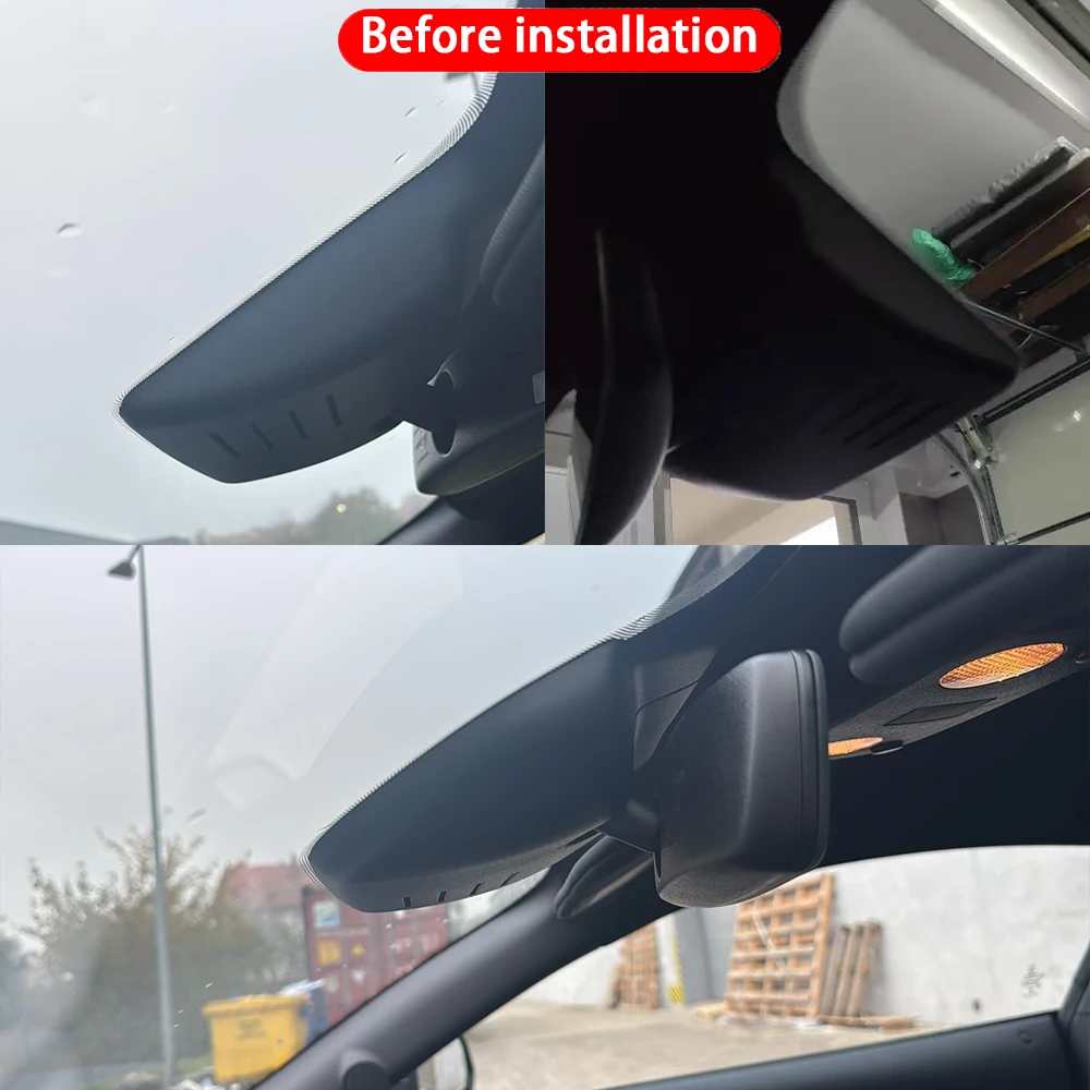 for Ford Mustang S550 2015~2023 4K 2160P Dash Cam Front Rear Car Camera DVR Wifi  Plug & Play Video Recorder Loop Recording