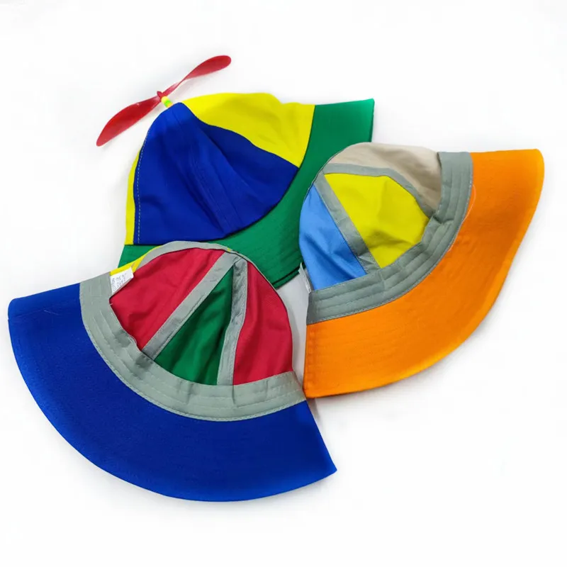 20 Colors Funny Propeller Rainbow Helicopter Baseball Cap Size S&L Unisex Kids Teens Small Heads Top Hat for Men Women