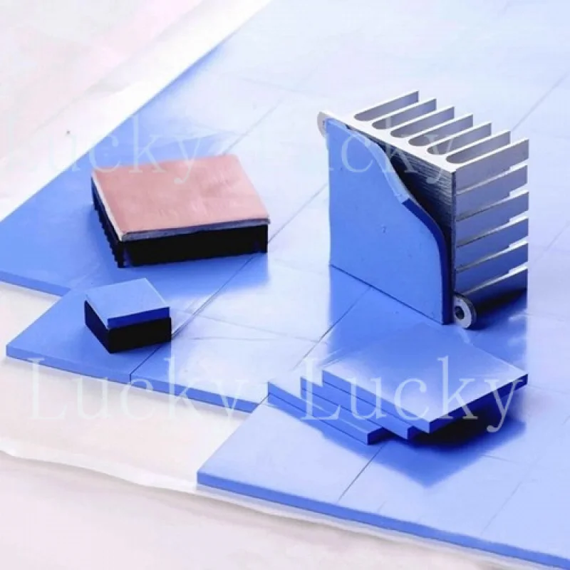 f  for CPU GPU Thermal Pad 6.0 W/mK 100*100*1.0mm Heatsink Cooling ConductiveSilicone