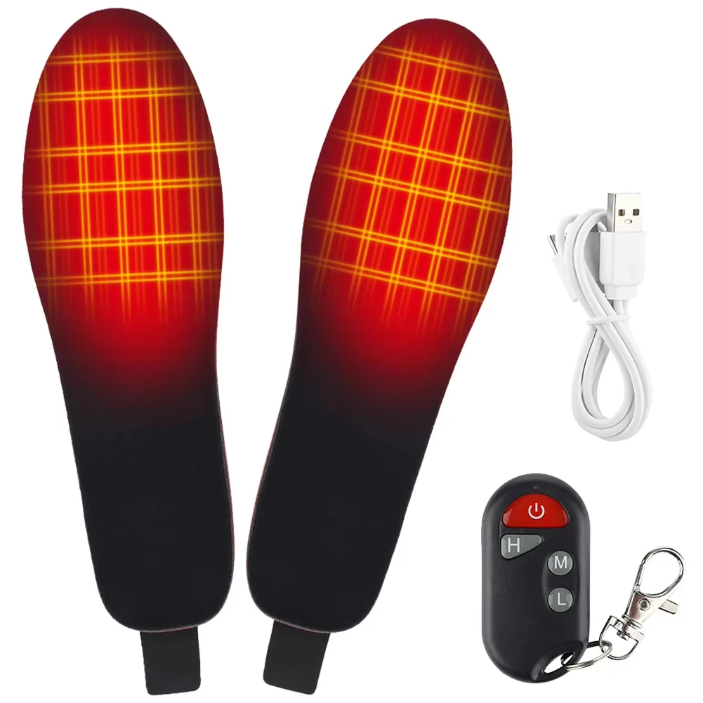 

Electric Heating Insoles for Winter Rechargeable Winter Warm Insole Remote Control Work Hunting Ski Hiking Camping Insole