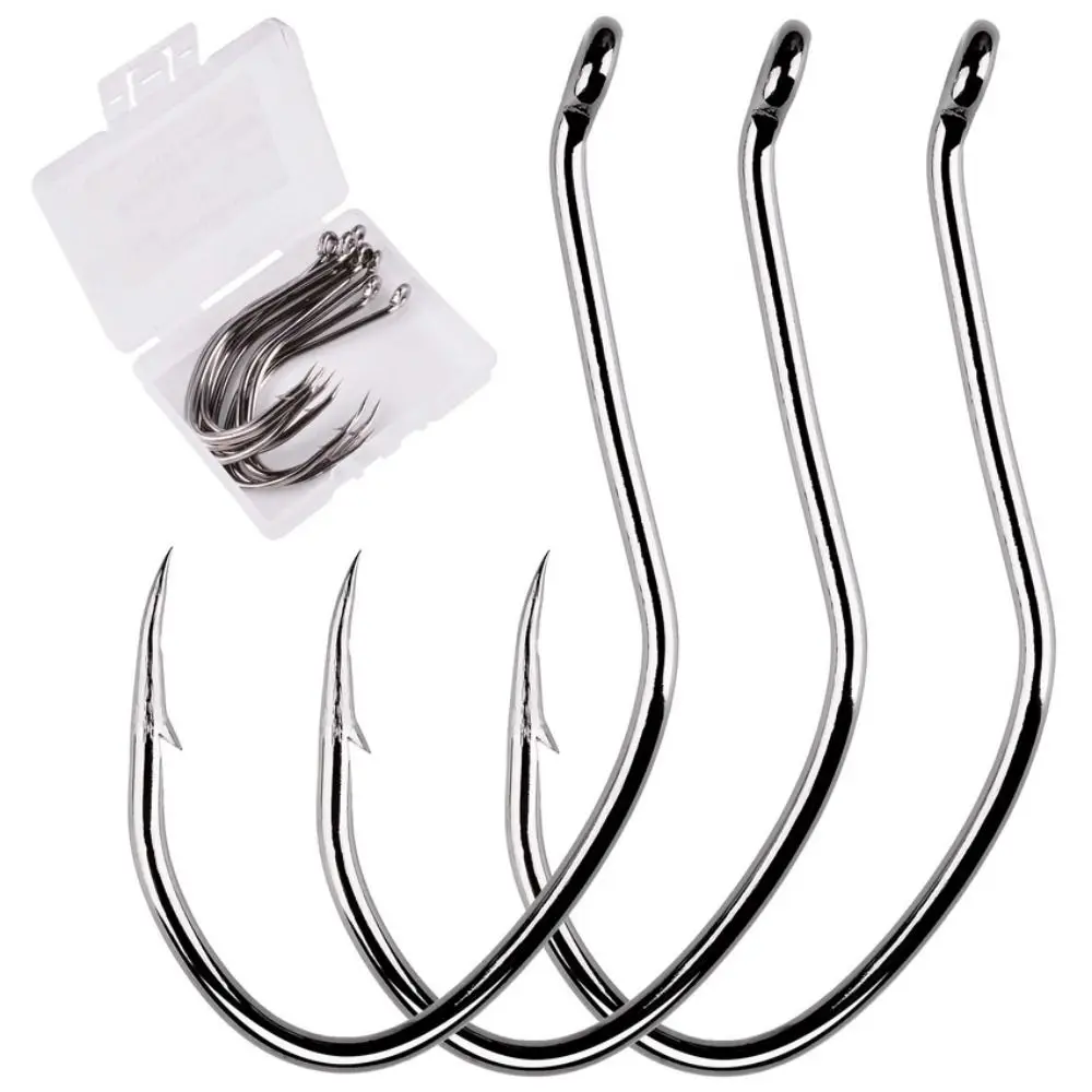 Catfish Fishing Hook Set, isco vivo, Jig Fishhook, Fly Acessórios de pesca, ganchos farpados, gancho do mar