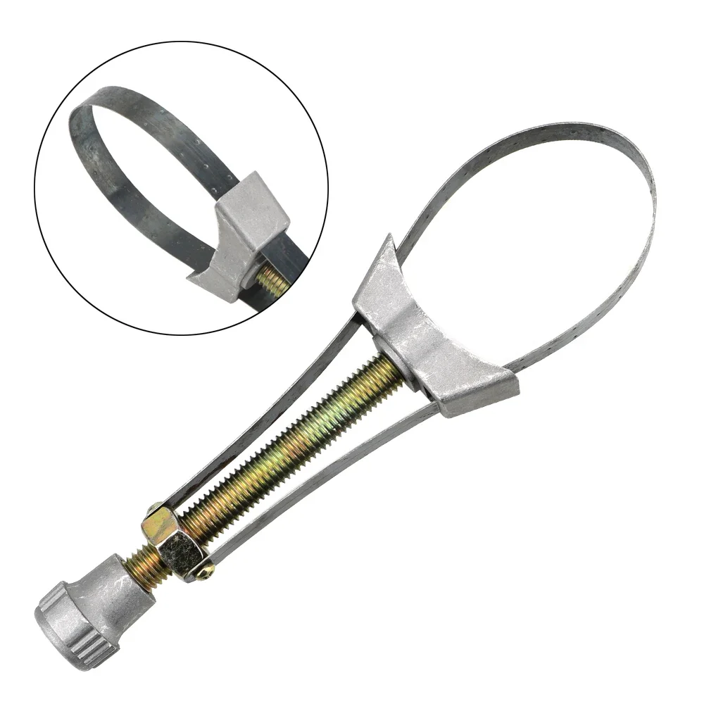 Hand Tools Car Oil Filter Removal Tool Adjustable 60mm To120mm Diameter Steel Strap Wrench