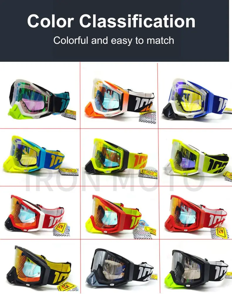 Motocross Brille Männer Frauen Dirt Bike Motorrad Brille Winddicht MX Radfahren Sonnenbrille Ski Brille Moto Training Ausrüstung – Detail 4