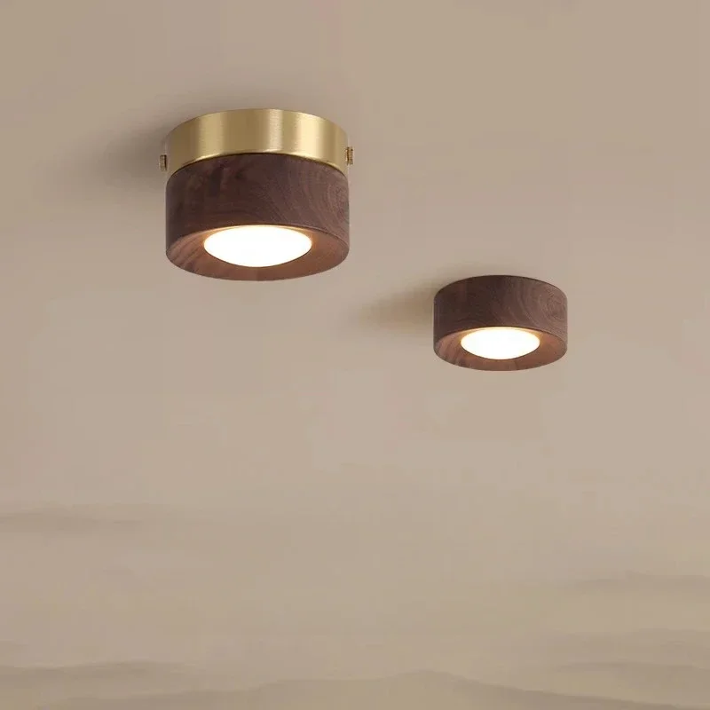

corridor lamp Walnut ceiling lights ash wood led lights for room living room Spotlights Porch light home decor lighting