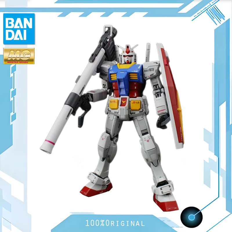 

BANDAI Anime In Stock MG 1/100 RX-78-2 GUNDAM Ver.3.0 MOBOLE SUIT GUNDAM Model Kit Assembly Plastic Action Toy Figure Gift