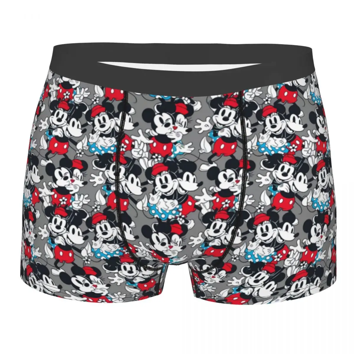 

Custom Mickey Mouse Cartoon Animation Tv Underwear Men Stretch Boxer Briefs