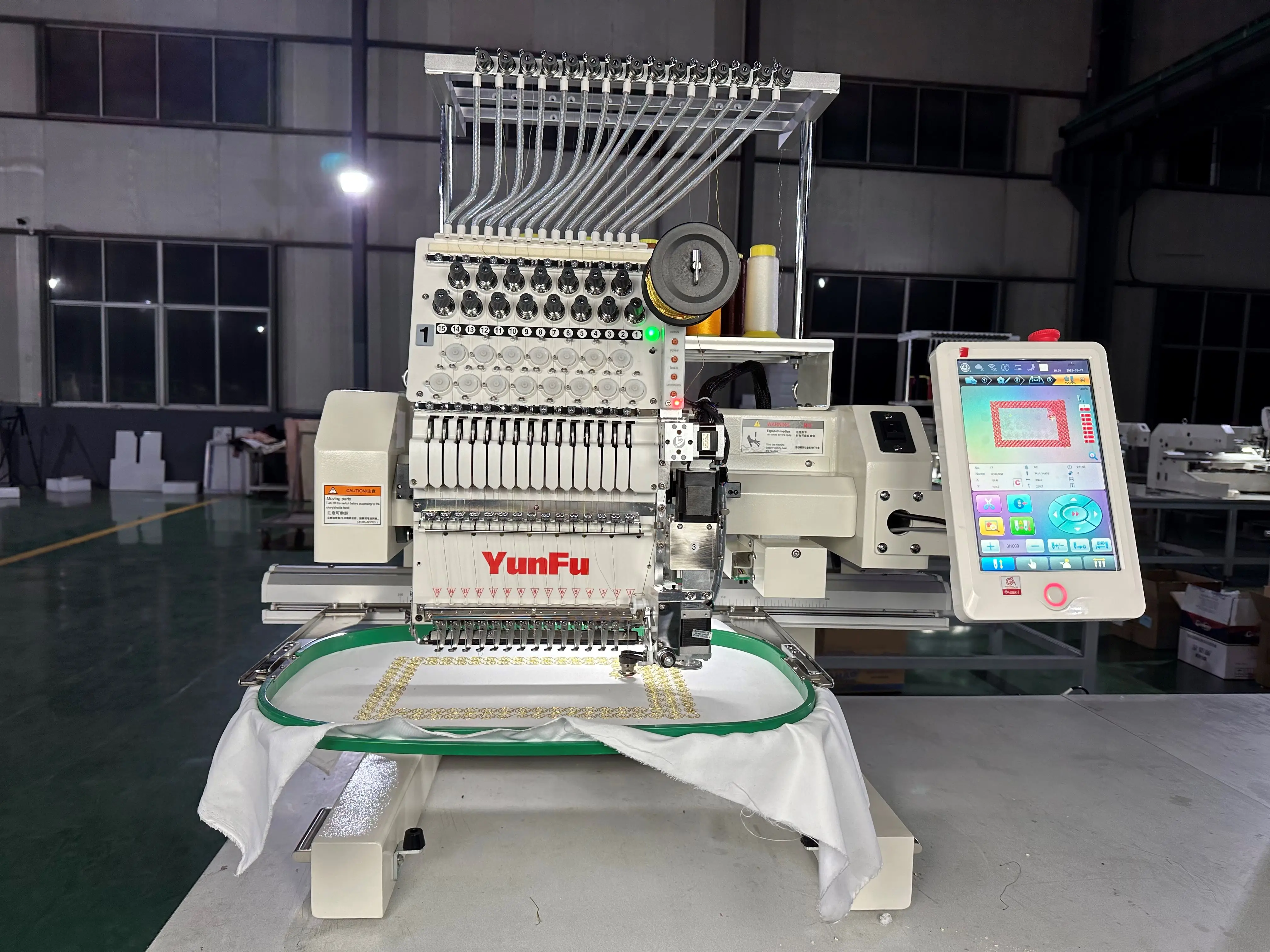 Doorstep Delivery For New Original Single Head 12 15 Needles 400*600 Mm Embroidery Machine