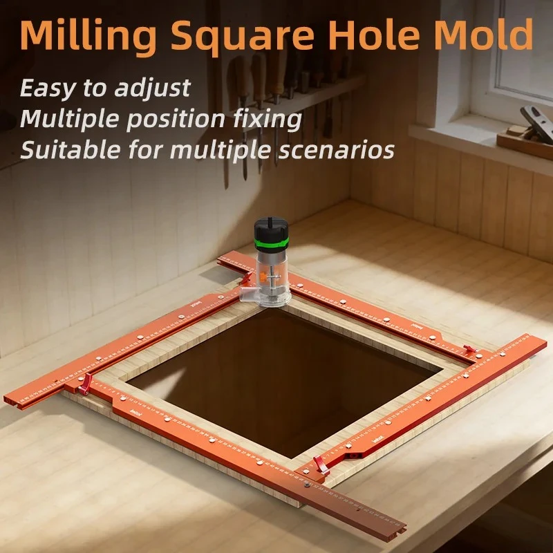Imbot Adjustable Rectangular Milling Cutter Positioning Frame, Professional Slotting Positioning Frame, Fence