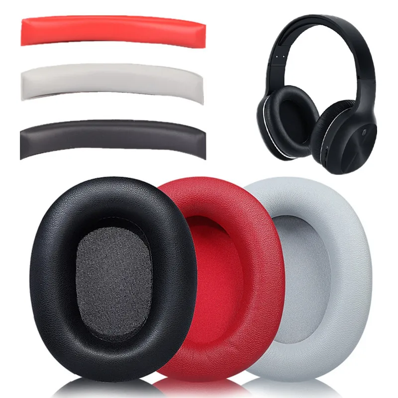 ل Edifier W800BT W808BT K800 K830 K815P K841P G1 G20 سماعة رئيس شعاع وسادة جلدية بطانة للأذن غطاء الإسفنج غطاء للأذنين