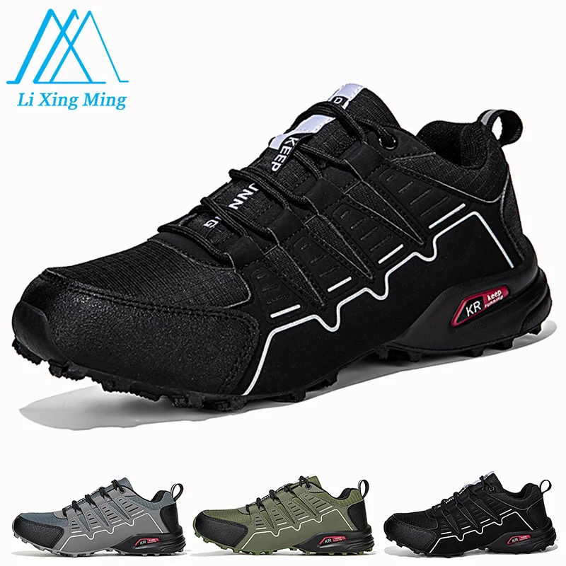 

New Hiking Shoes Men Spring And Autumn Non-slip Wear-resistant Hiking Sports Shoes Outdoor Running Walking Hunting Tactical Shoe