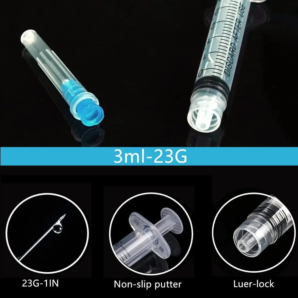 3ml Einweg-Luer-Lock-Spritzen mit Nadeln für Veterinär-, Industrie- und Laboranwendungen – Detail 3