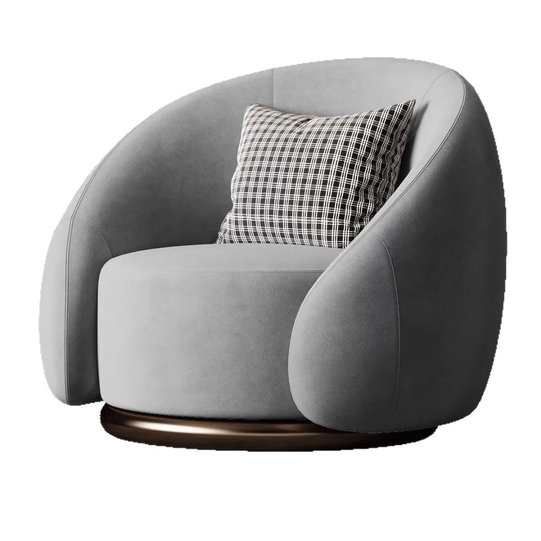 

Nordic light luxury minimalist, leisure sofa designer fabric single sofa chair