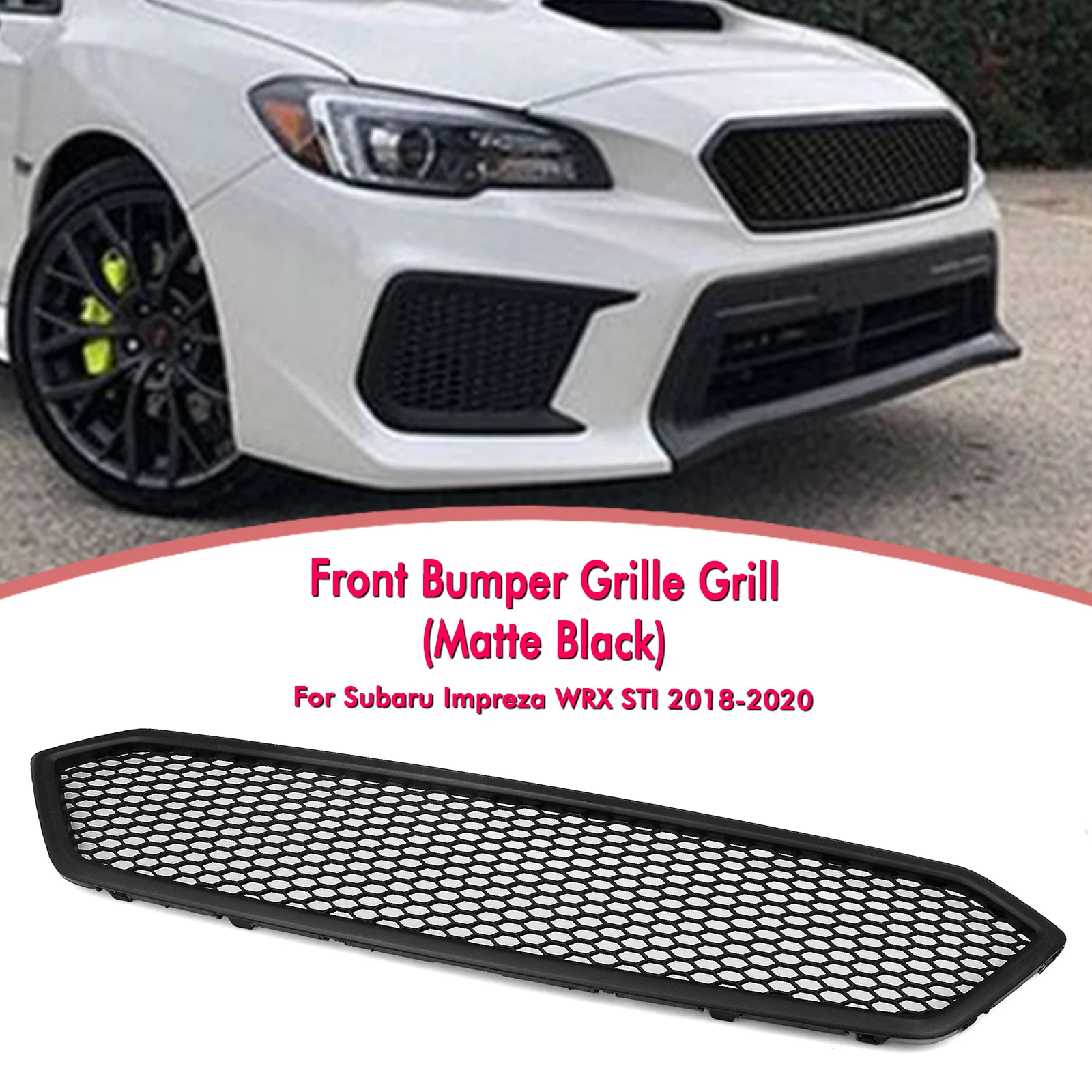 

Car Front Grille Racing Grill Hood Mesh Grid For Subaru Impreza WRX STI 2018-2020