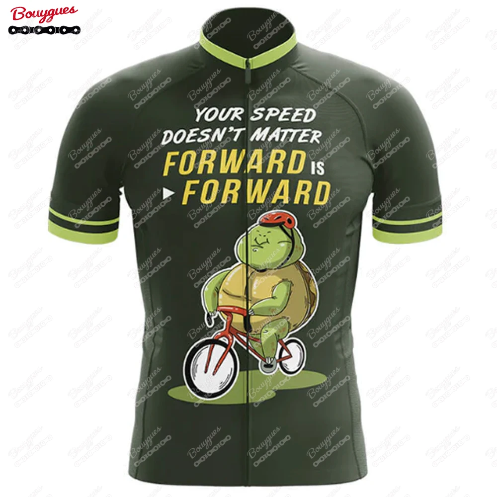 Turtle Cycling Team Cycling Jersey for Men Short Sleeve Reflective MTB Maillot Downhill Pro Team Mountain Bicycle Clothing New