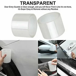 Car Door Sill Protector Multifunction Transparent Sticker Tape Auto Bumper Strip Car Door Protect Scratchproof Accessories