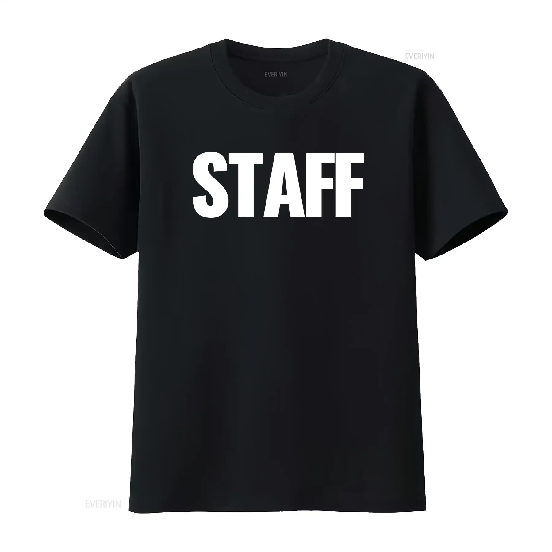 Men's Event Staff T Shirt Camp Security  vintage Washed Unisex Stretched Breathable homme graphic Soft Comfortable streetwear
