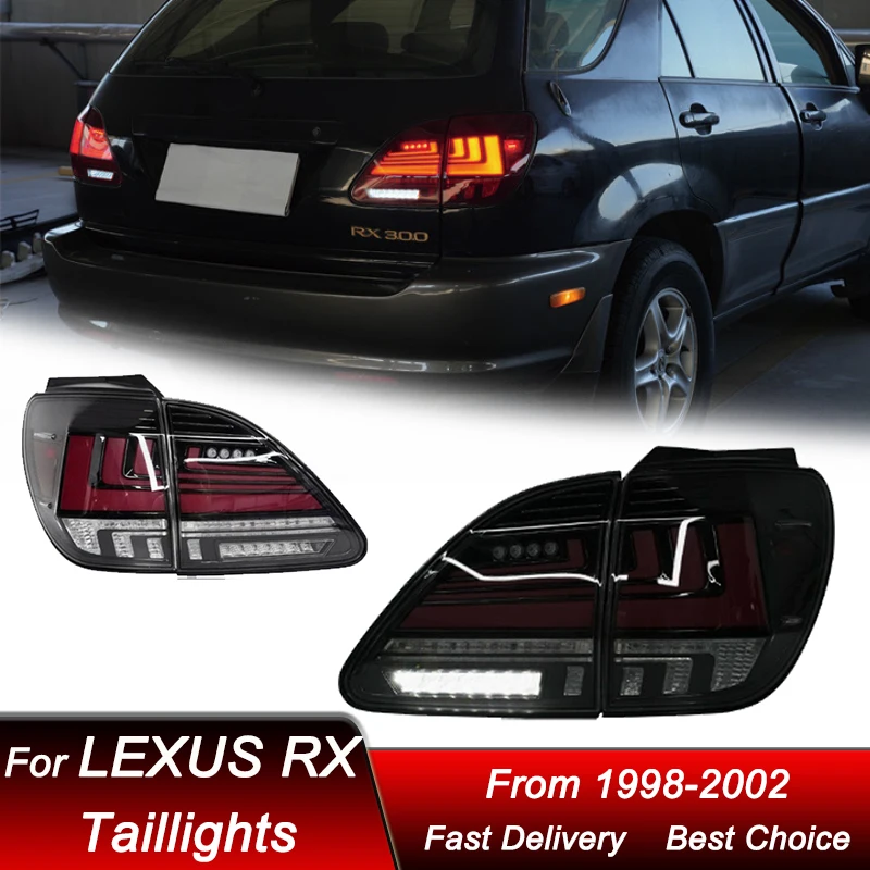 

Pop Car Styling Tail Lights For Lexus RX RX300 1998-2002 New Style Full LED Tail Lamp Dynamic Turn Signal Light Tail Lamp Assemb