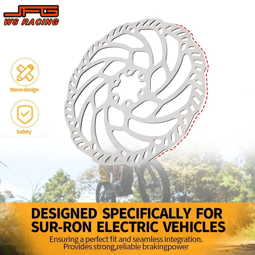 Motorcycle Front Rear Brake Discs Brake Pads Steel For Sur-Ron Sur Ron Surron X S Off-Road Electric Vehicle