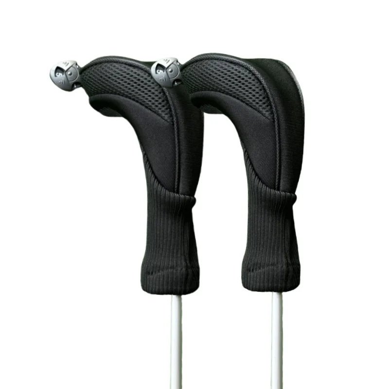 قطعتان من غطاء رأس الجولف الهجين الناعم لنادي الجولف أغطية رأس UT أغطية رأس الجولف باللون الأسود