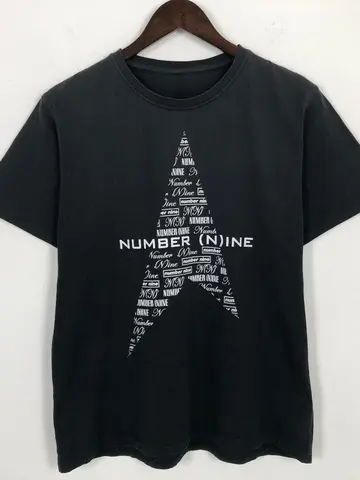 Black Cotton Regular Fit T Shirt Number Nine Pyramid Print and Text Design Trendy Streetwear Casual Wear for Men Women Summer